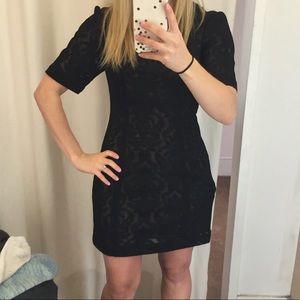 BCBG maxzaria- short black lace dress